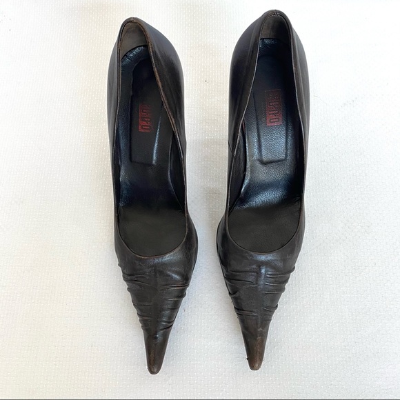 Vintage Juno Dark Brown Stilettos - Picture 3 of 6